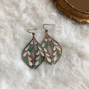 Sweets pastels bohemian floral summer earrings